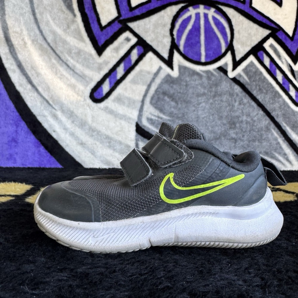 Size 8c - Nike Star Runner 3 (TDV) DA2778-004 Black Toddler Boy's Shoes
